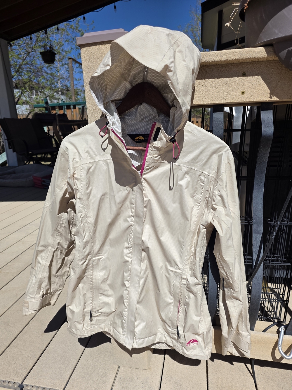 Lightweight Tan GOLITE Hooded Jacket - Women's